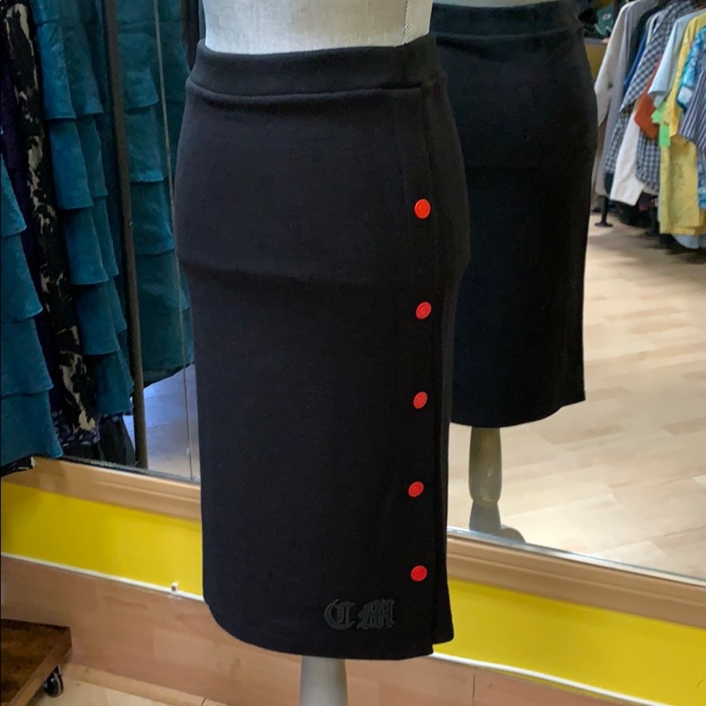 Marcelo Burlon Black Skirt stretch Size Small